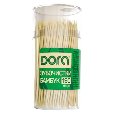 Зубочистки бамбуковые DORA 190 штук