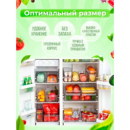 Контейнер Homsu для холодильника прозрачный