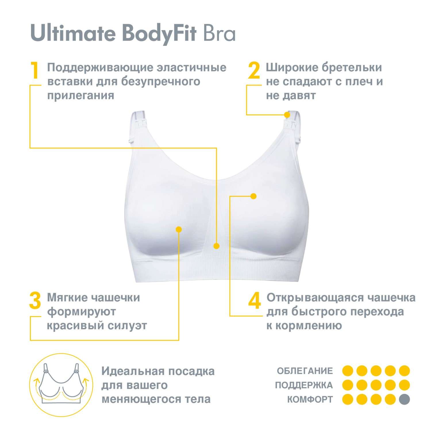 Ultimate BodyFit Bra Medela 101039447 - фото 2