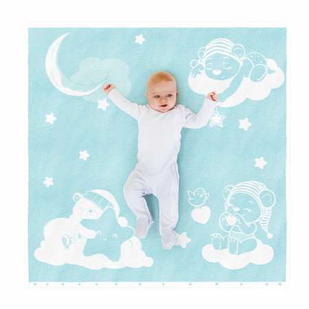 Полотенце детское Облачко махровое с рисунками 100х100см