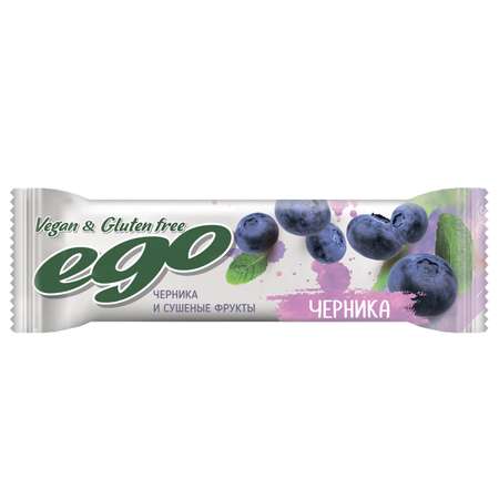 Батончик Ego фруктово-ягодный черника 40г