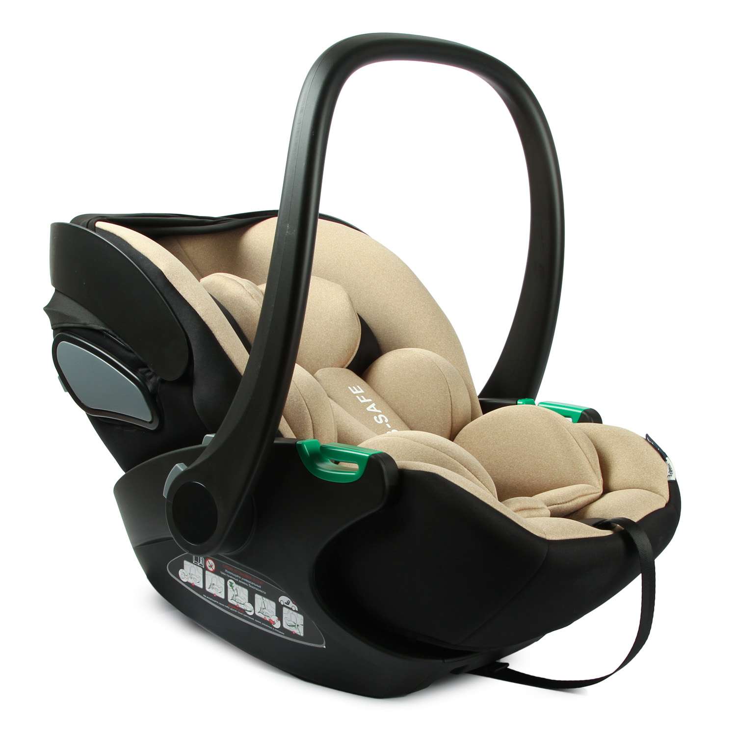 Автокресло Babyton B-Safe Beige - фото 8