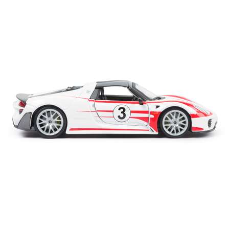 Машина BBurago 1:24 Porsche 918 Spyder Белая 18-28009