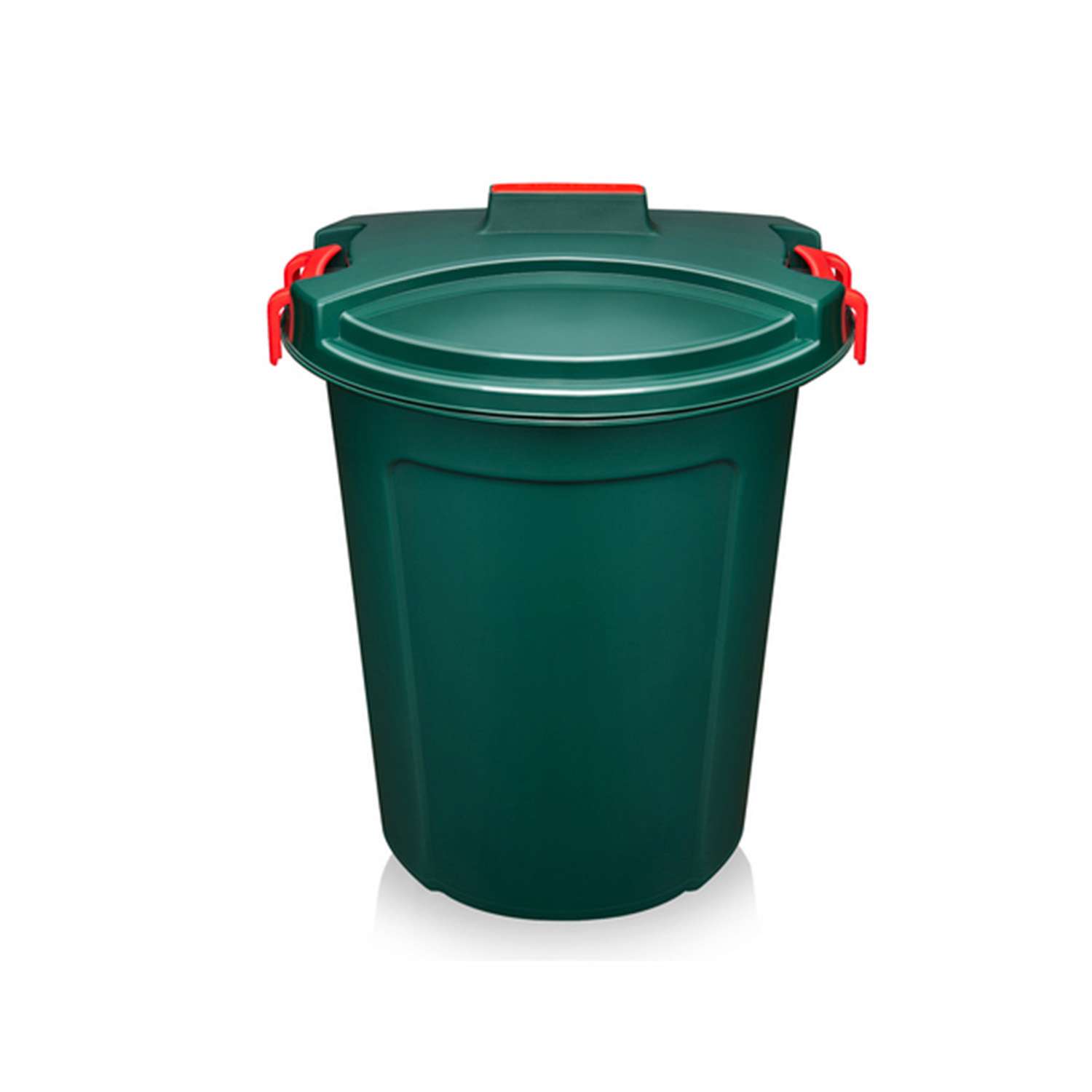 Бак elfplast для мусора с крышкой Геркулес 45 л 45х46.5х47.5 см зеленый - фото 3