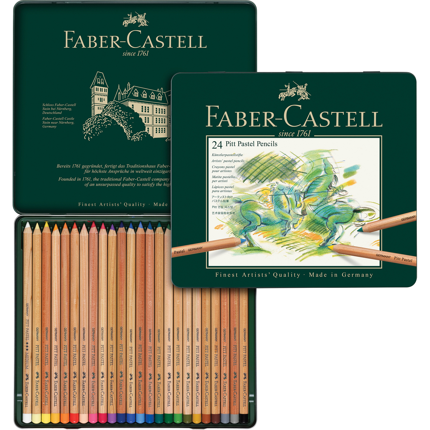 Пастельные карандаши Faber Castle Pitt Pastel 24цвета - фото 2