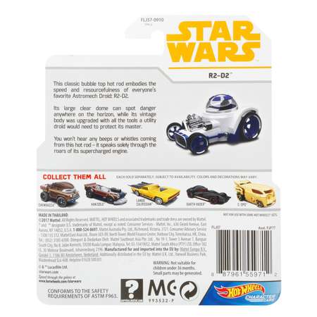 Машинка Hot Wheels Star Wars R2-D2 FLJ57