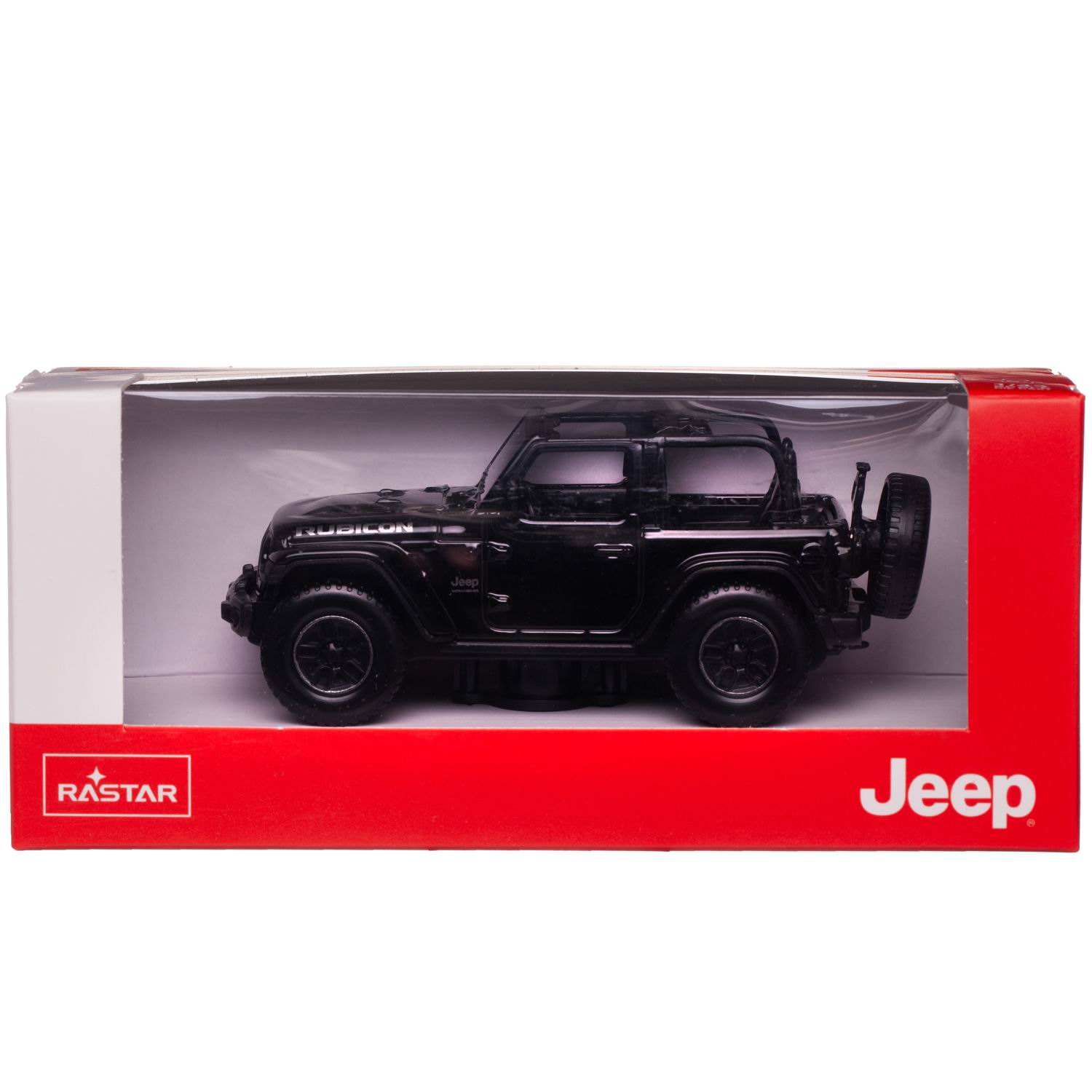 Автомобиль Rastar Jeep 1:43 без механизмов черный 59000B - фото 1