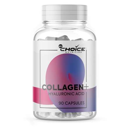 Комплексная пищевая добавка MyChoice Nutrition Collagen+ Hyaluronic Acid 90капсул