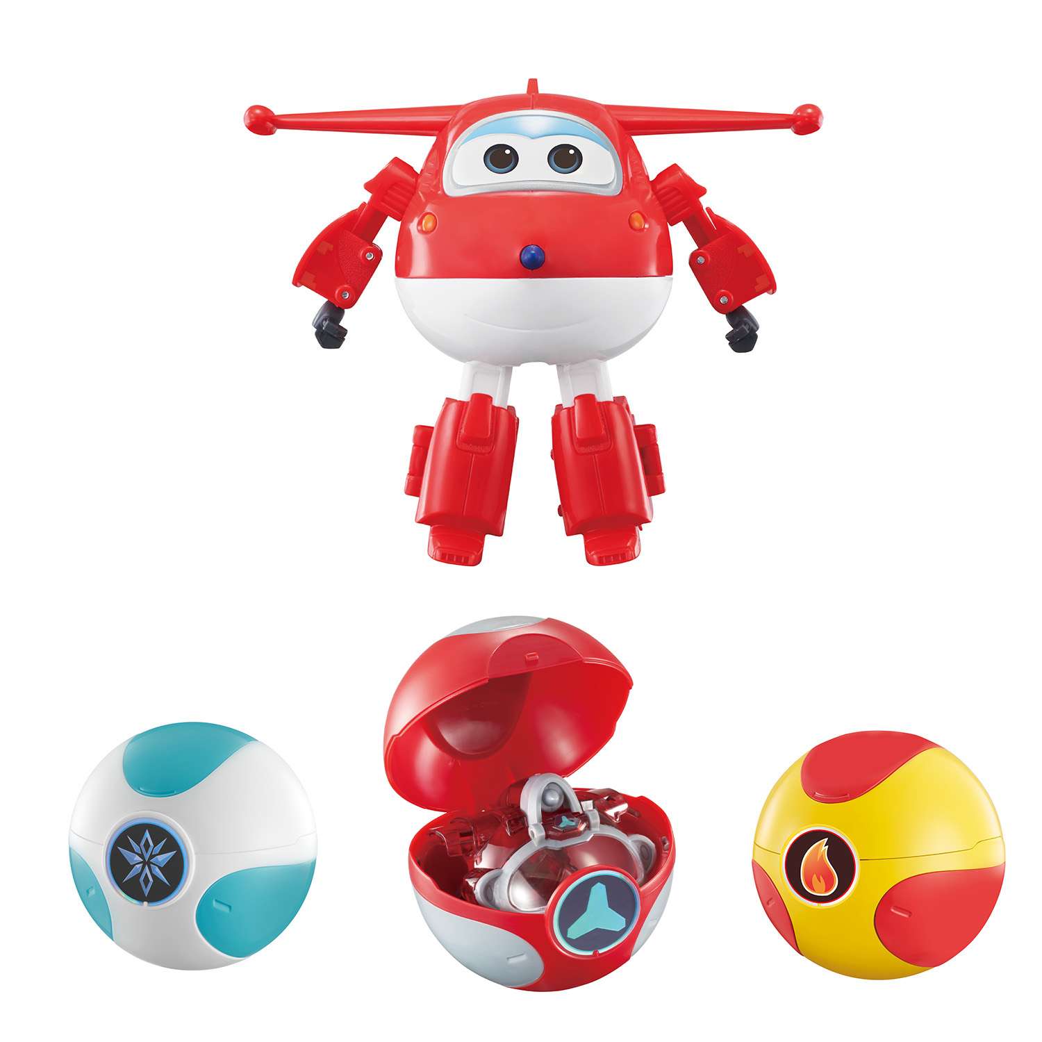 Набор Super Wings Трансформер Джетт и 3шара EU760201 EU760201 - фото 1