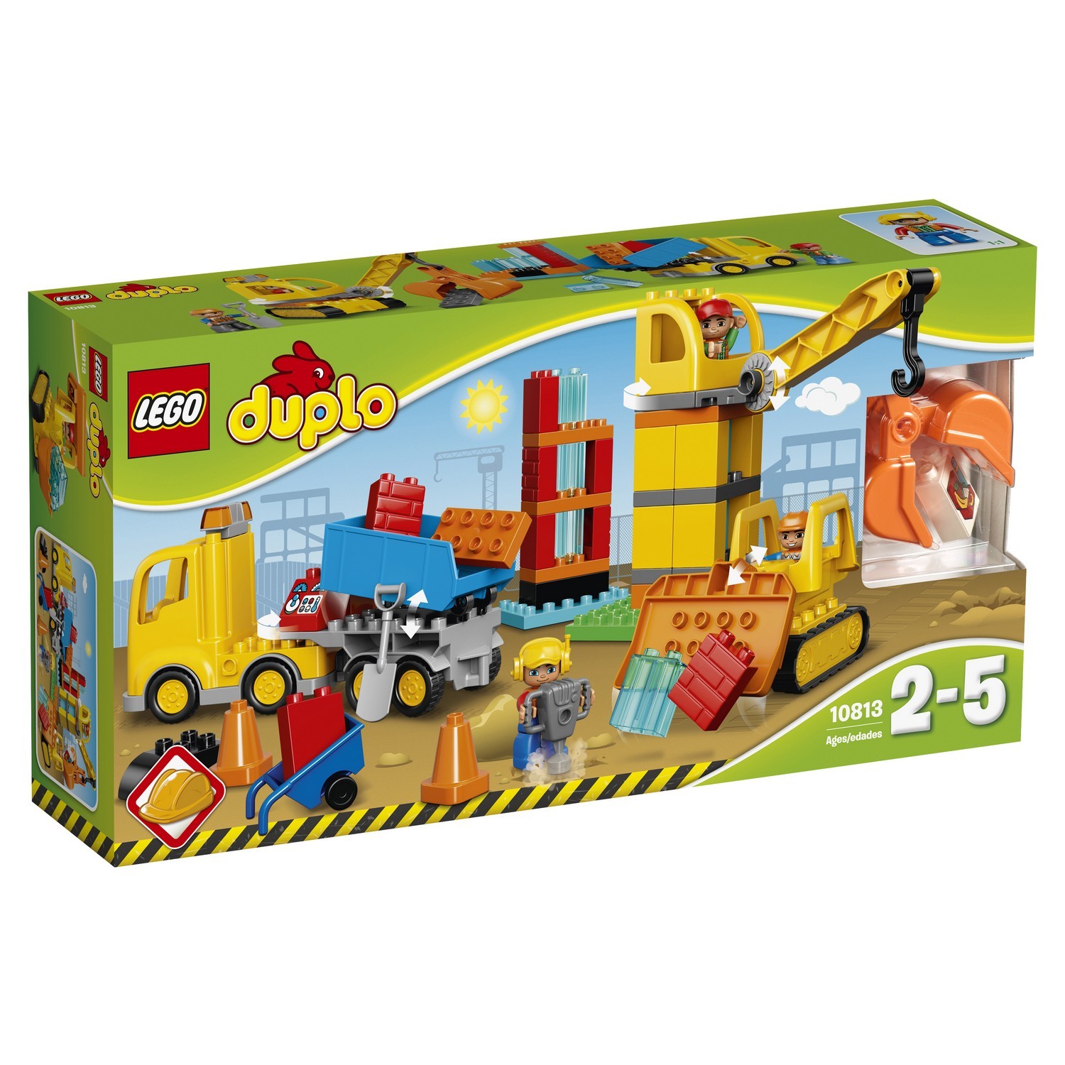 Конструктор LEGO DUPLO Town Большая стройплощадка (10813) купить по цене  4139 ₽ в интернет-магазине Детский мир