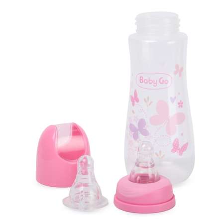 Бутылочка BabyGo 250мл Pink Z-001