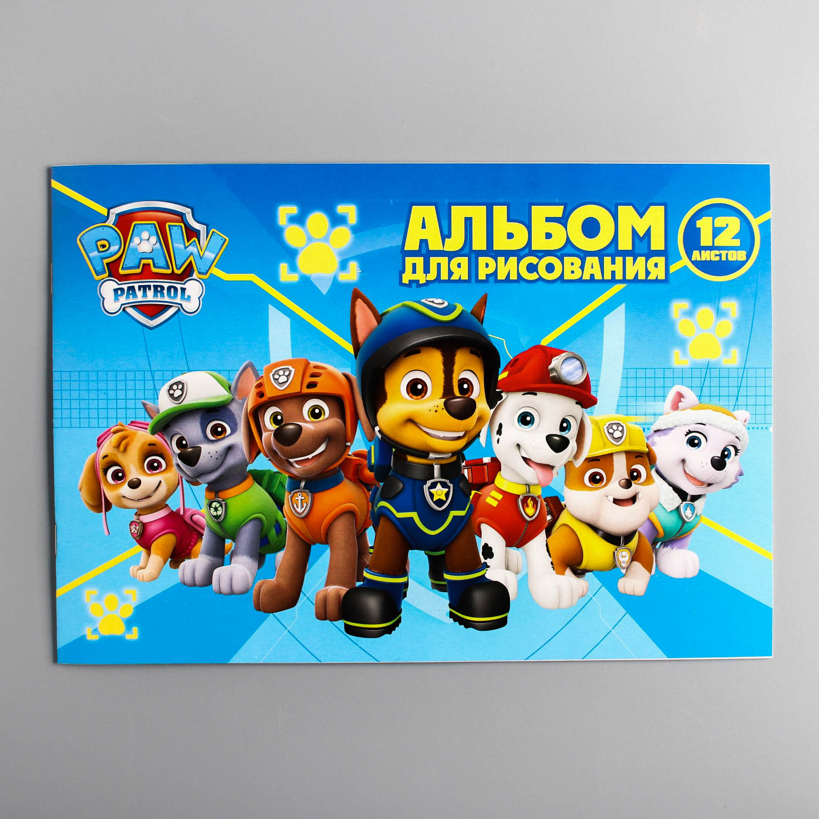 Альбом для рисования Paw Patrol А4 12 листов на скрепке - фото 1