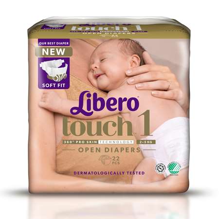 Подгузники Libero Touch 1 2-5кг 22шт