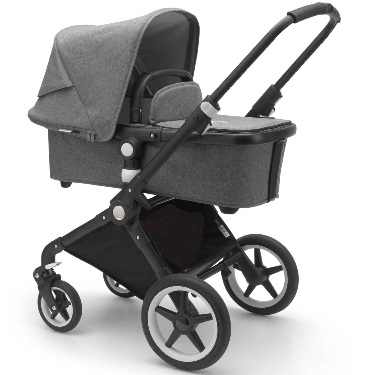 Коляска 2в1 Bugaboo Lynx Complete Black-Grey melange-Grey melange 230343GM01 - фото 1