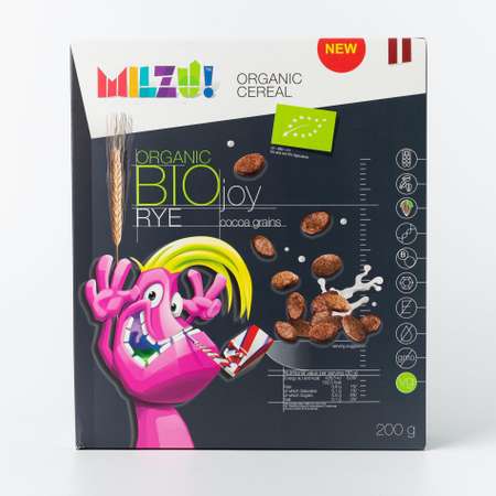 Сухой завтрак MILZU Зерна злаковые с какао BIO натуральный 200 г