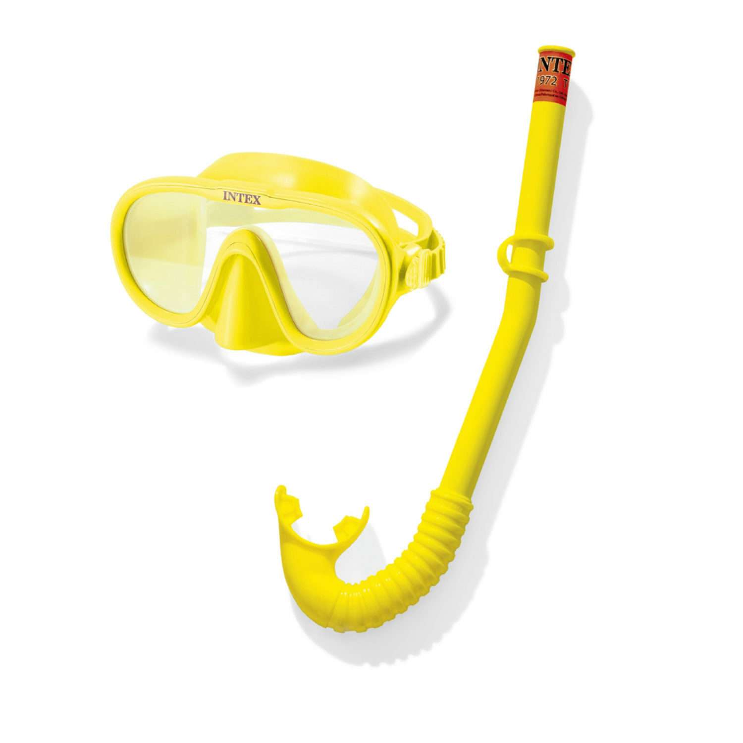 Набор для плавания INTEX Искатель приключений маска и трубка желтый от 8 лет - фото 1