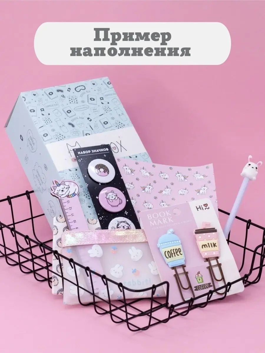 Подарочный бокс для девочки iLikeGift Milota Box mini школа - фото 3