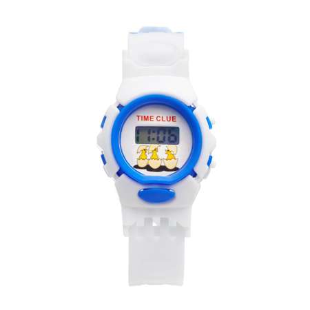Часы Sima-Land наручные электронные детские «Джуниор» ремешок силикон l-22 см синие