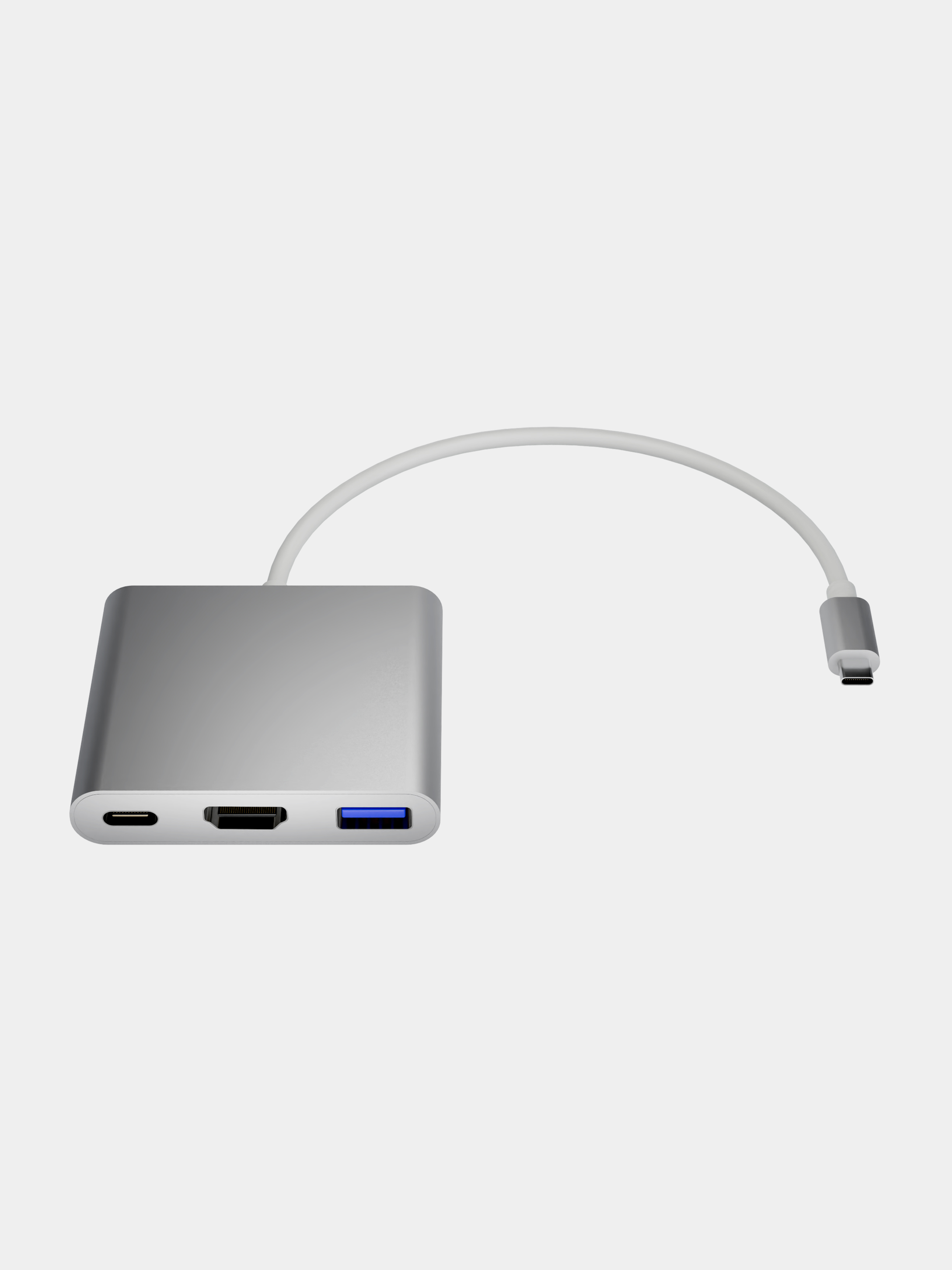 USB-концентратор QUIVIRA Портативный HUB 3 в 1 C на 4K HDMI - 3.0 - Type-С - фото 1