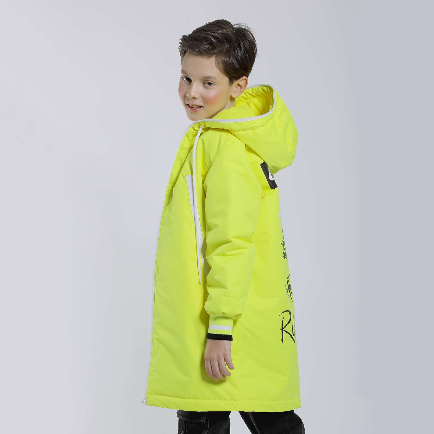 Куртка Orso Bianco OB21142-23_желтый неон - фото 5