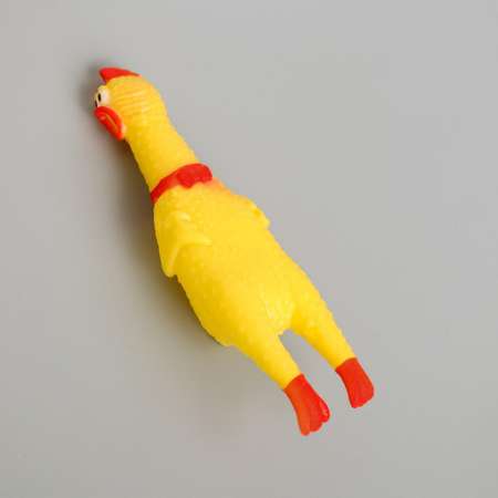 Игрушка Пушистое счастье пищалка «Курица» 16 см в лапах