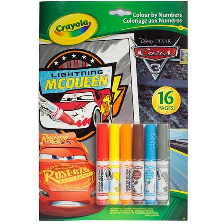 Раскраска Crayola по номерам Тачки 3