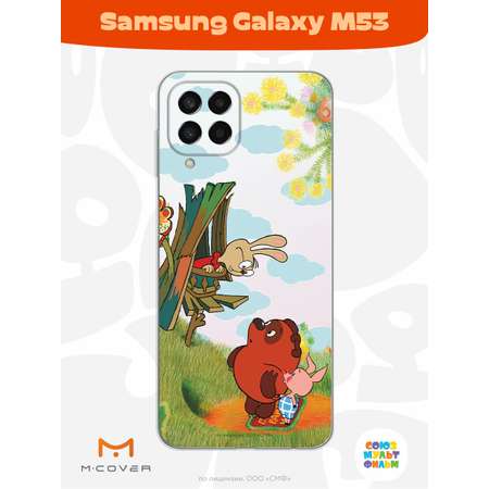 Силиконовый чехол Mcover для смартфона Samsung M53 Союзмультфильм В гостях у Кролика