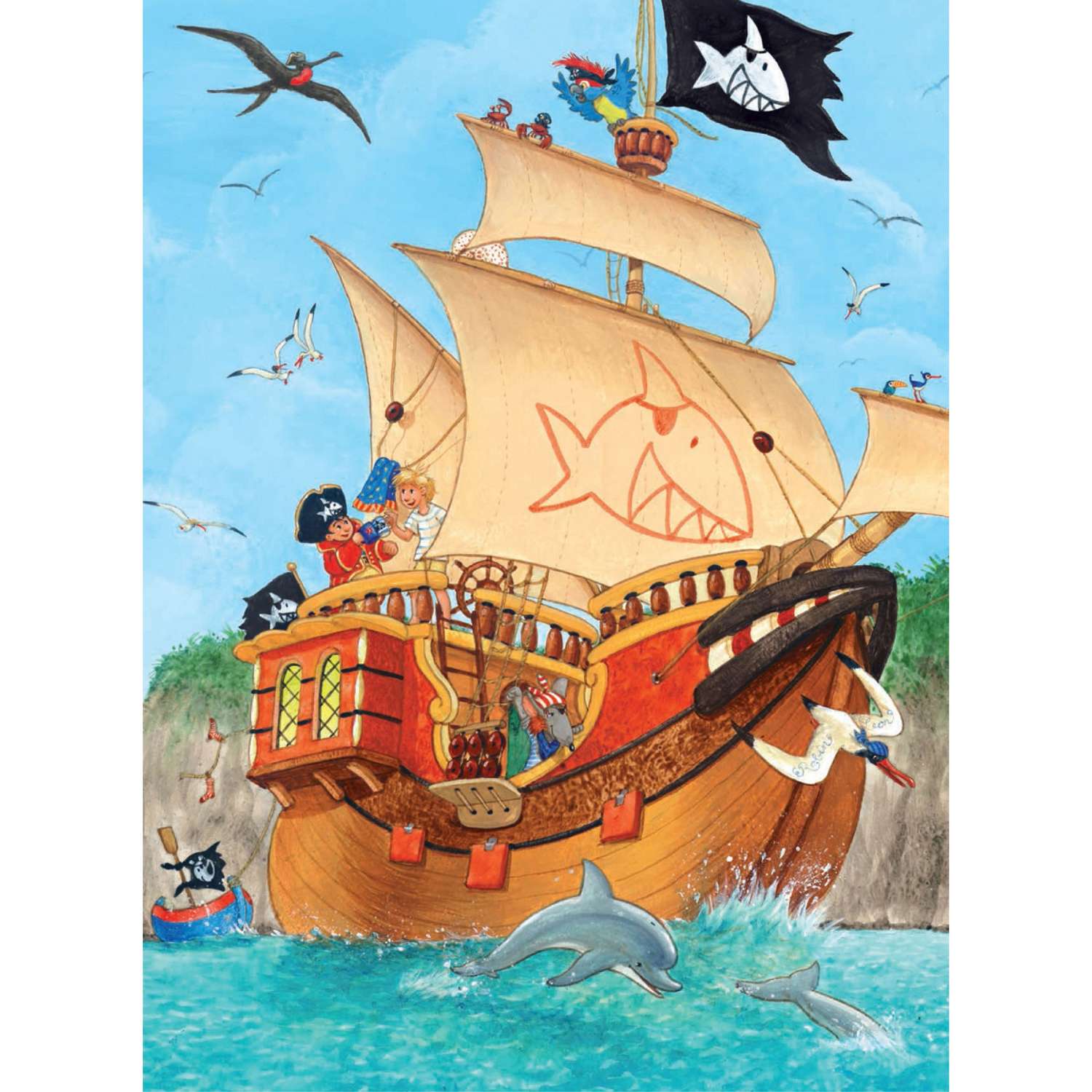 Книга Добрая книга Капитан Шарки Приключения на необитаемом острове Иллюстрации Сильвио Нойендорфа - фото 7