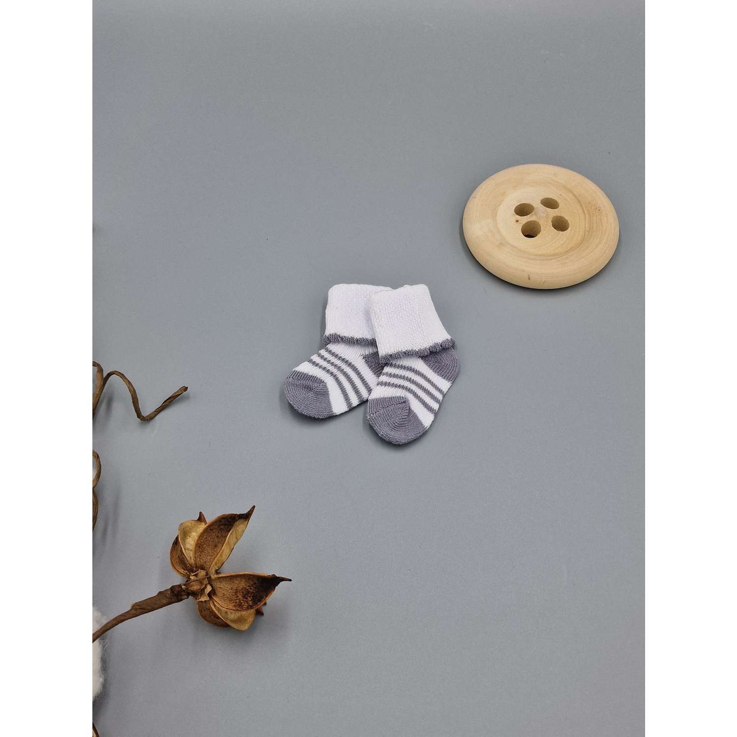 Носки для недоношенных 3 пары Littlebloom КомплНос/полоска - фото 11