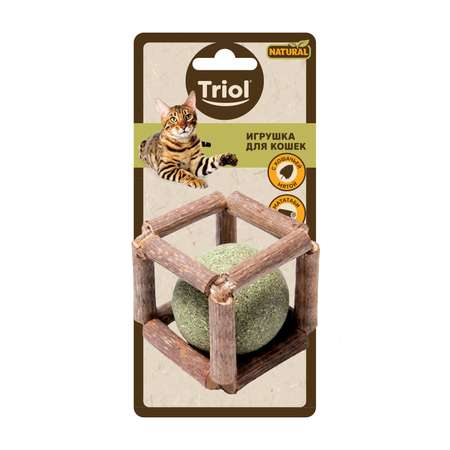 Игрушка для кошек Triol Natural Куб с кошачьей мятой мататаби 40мм