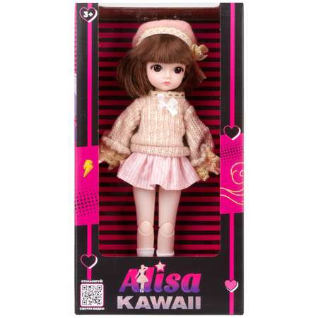 Кукла шарнирная 30 см 1TOY Alisa Kawaii БЖД bjd брюнетка аниме экшн фигурка игрушки для девочек