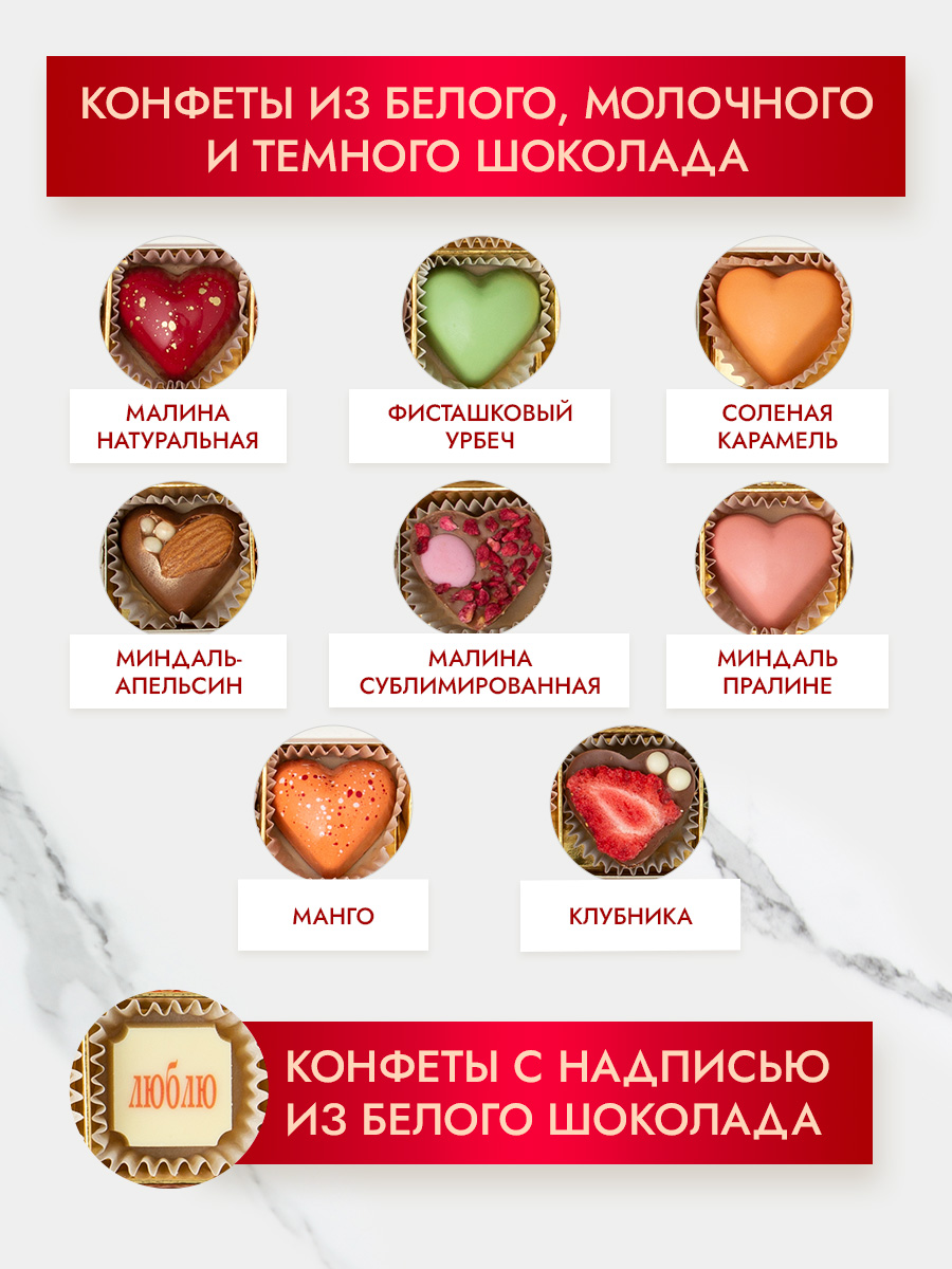 Набор шоколадных конфет Choc-Choc Я тебя люблю - фото 3