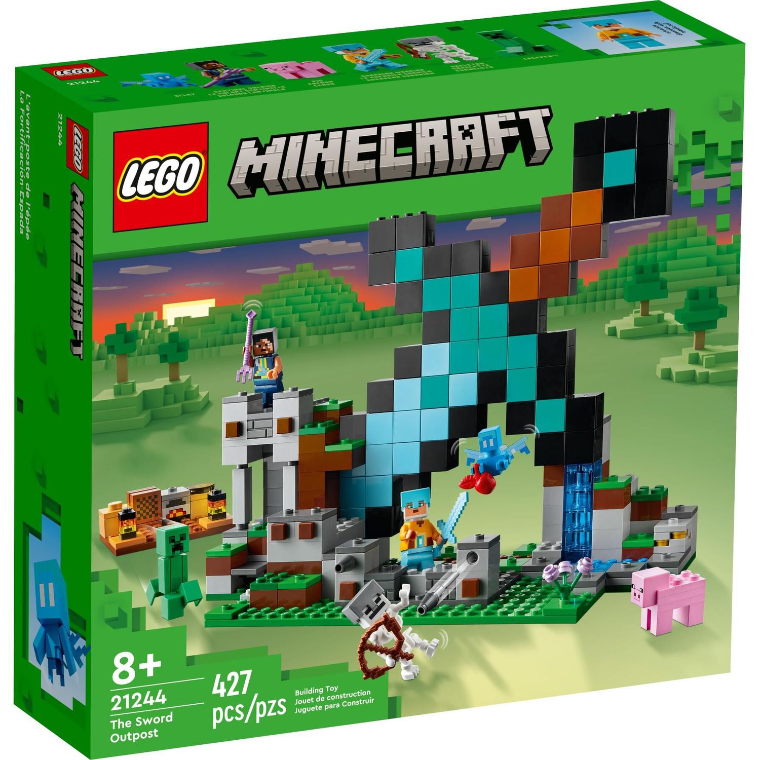 Конструктор LEGO Minecraft The Sword Outpost 21244 купить по цене 4699 ₽ в  интернет-магазине Детский мир