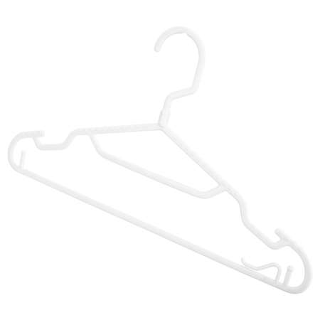 Комплект вешалок Econova для легкой одежды Slim Р 46 4 шт белый