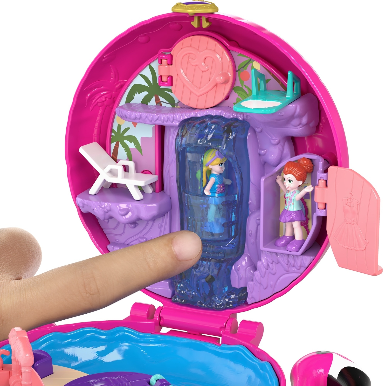 Набор игровой POLLY POCKET Аквапарк Фламинго компактный FRY38 FRY35 - фото 9