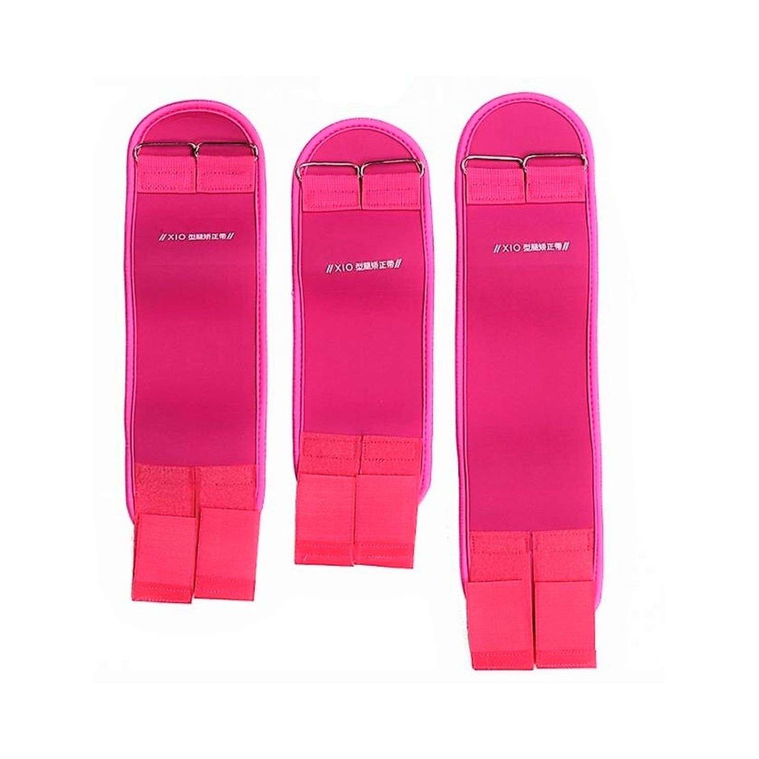 Коррекционные ремни Ripoma Для выпрямления ног розовые - фото 1