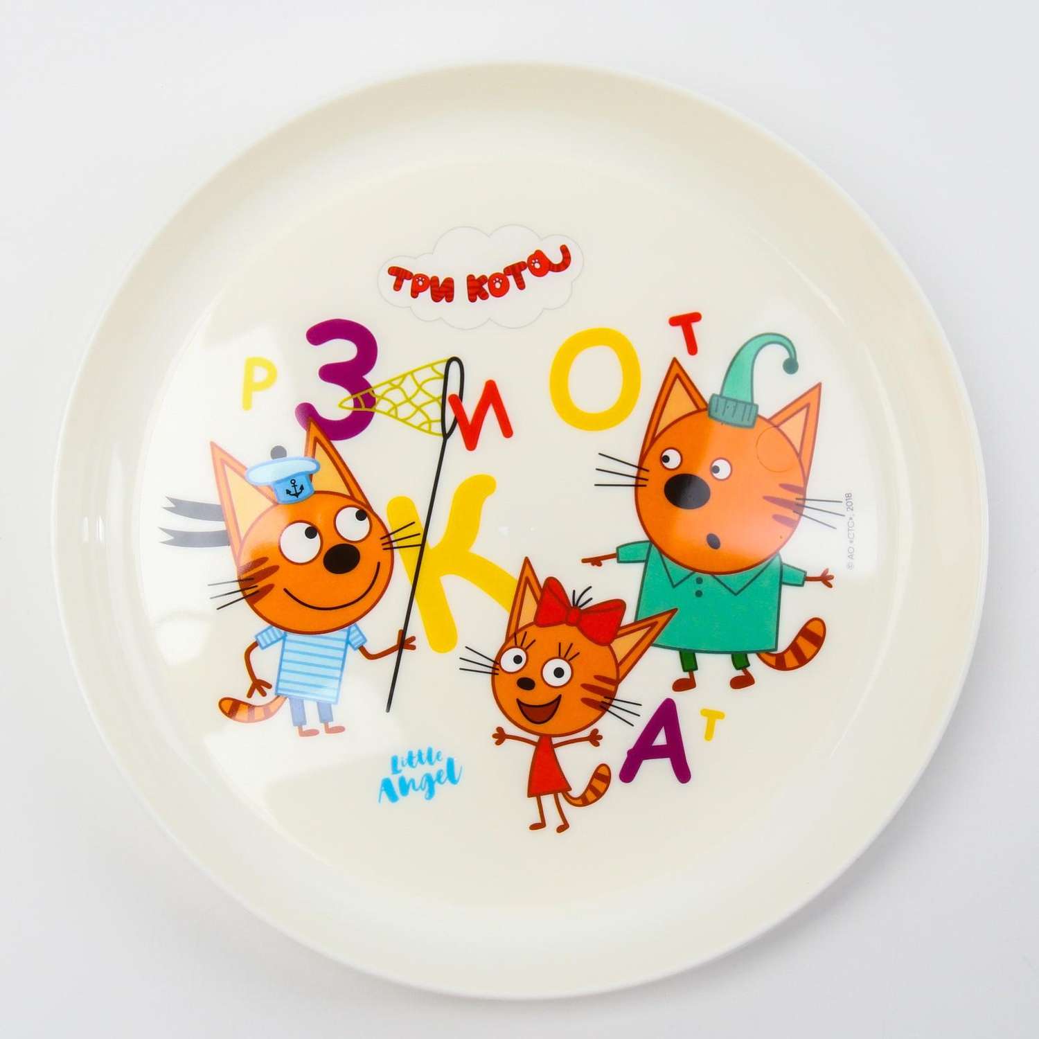 Набор детской посуды Lalababy ТРИ КОТА «Обучайка». Тарелка. миска. стакан. ложка - фото 7