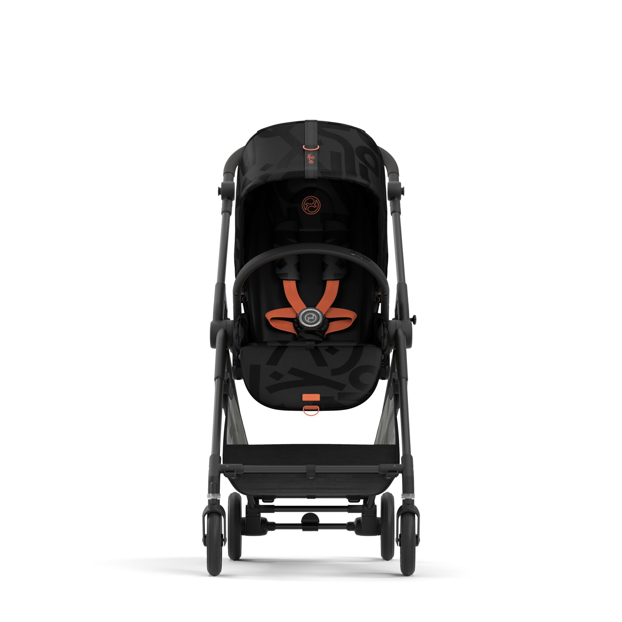 Коляская детская Cybex Melio Street Real Black с дождевиком - фото 2