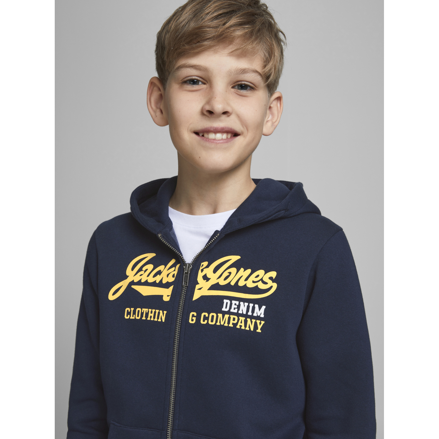 Толстовка JACK AND JONES JUNIOR 12173884/Navy Blazer - фото 6