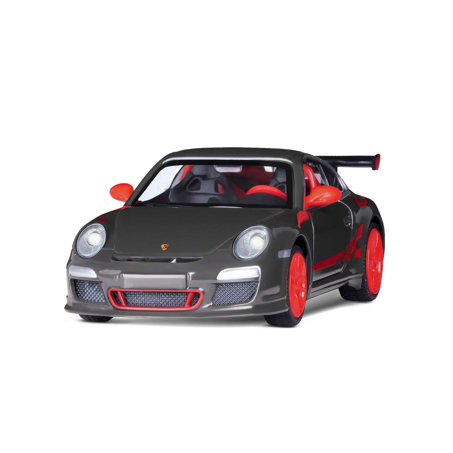Машинка металлическая АВТОпанорама 1:32 Porsche 911 GT3 Cup темно-серый инерционная JB1251308 - фото 9