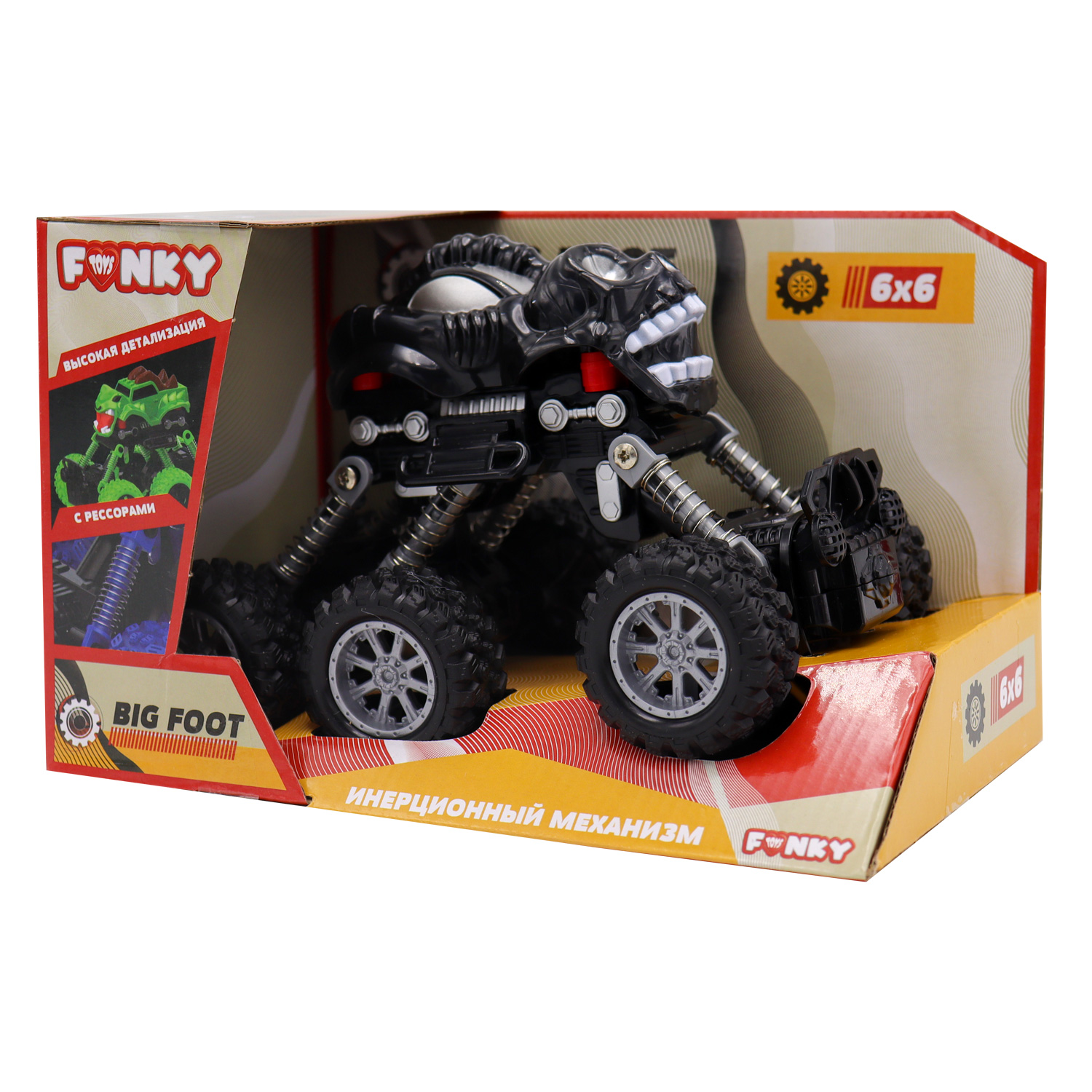 Внедорожник Funky Toys инерционный черный FT97947 - фото 4