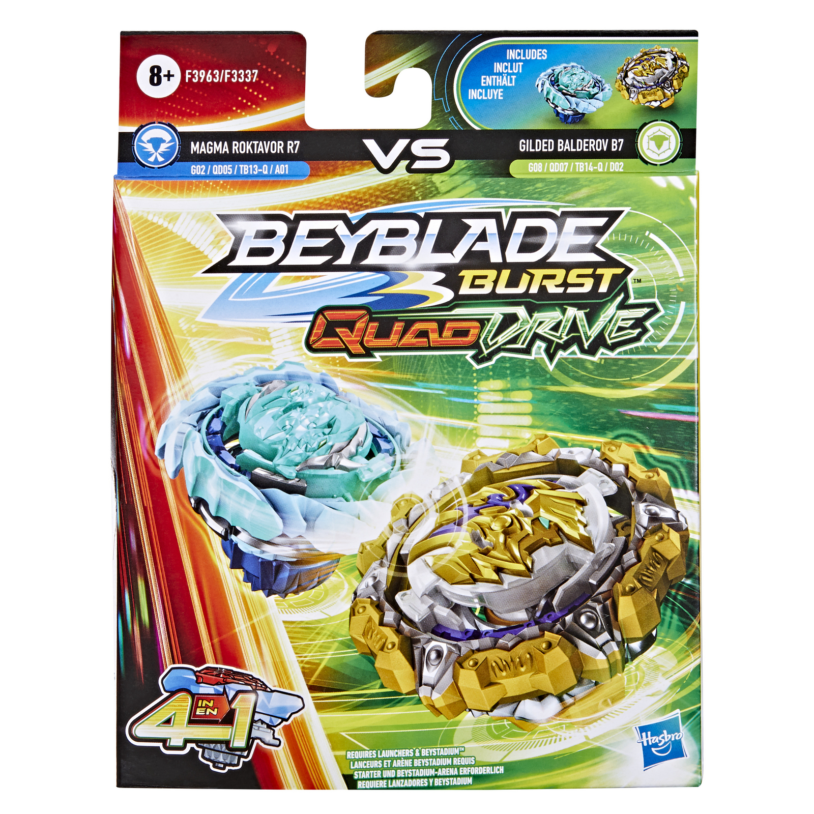 Набор игровой BeyBlade Гильдед Балдеров B7 Магма Роктавор R7 F3963EU4 - фото 2