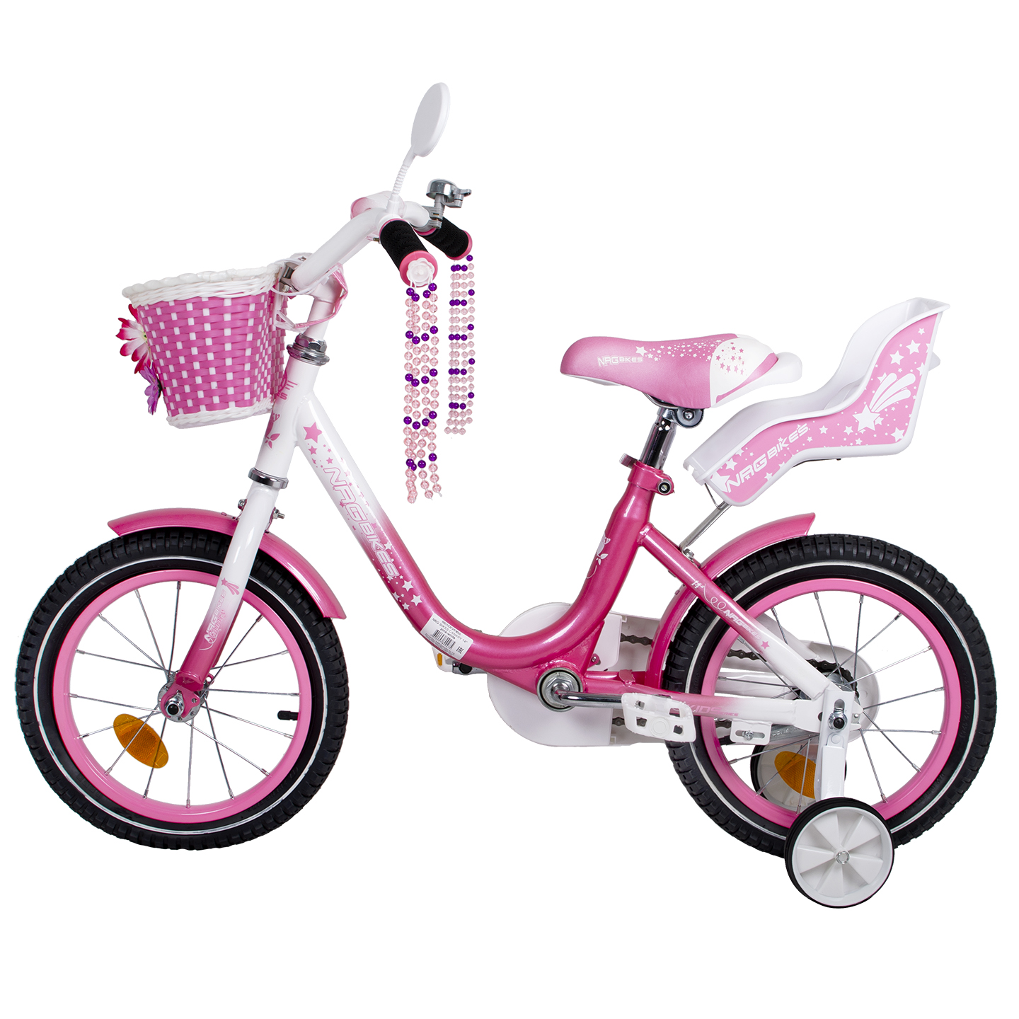 Велосипед NRG BIKES CANARY 14 pink-white - фото 11