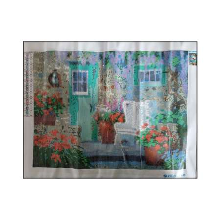 Алмазная мозаика Seichi Дворик в саду 40х50 см