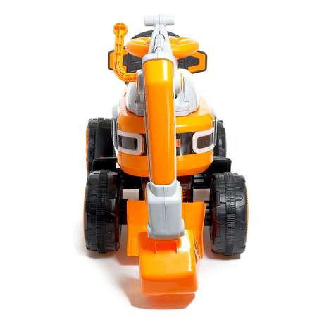 Электромобиль Sima-Land Экскаватор подвижный ковш цвет оранжевый