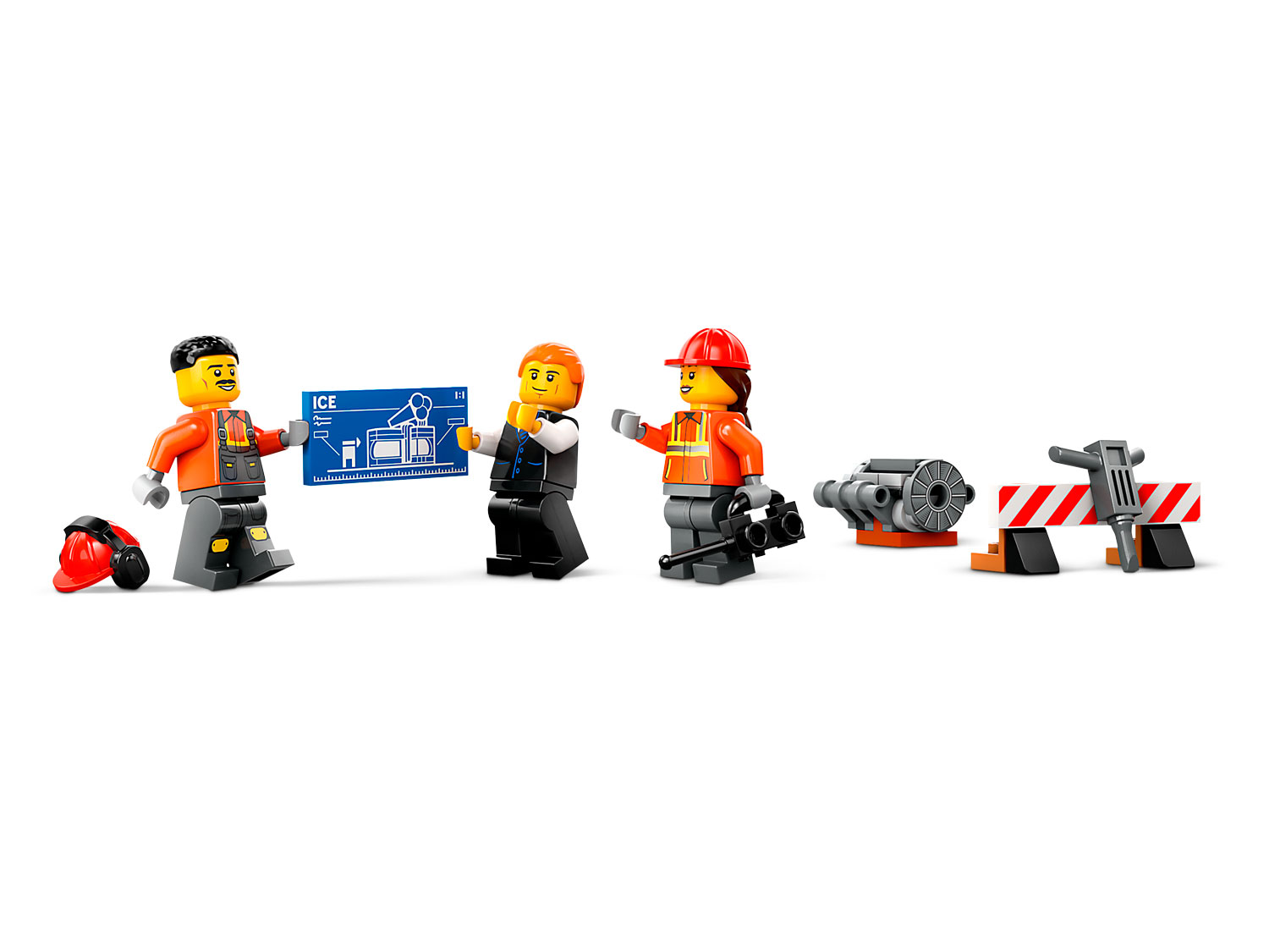 Конструктор LEGO City Желтый строительный экскаватор блочный - фото 7