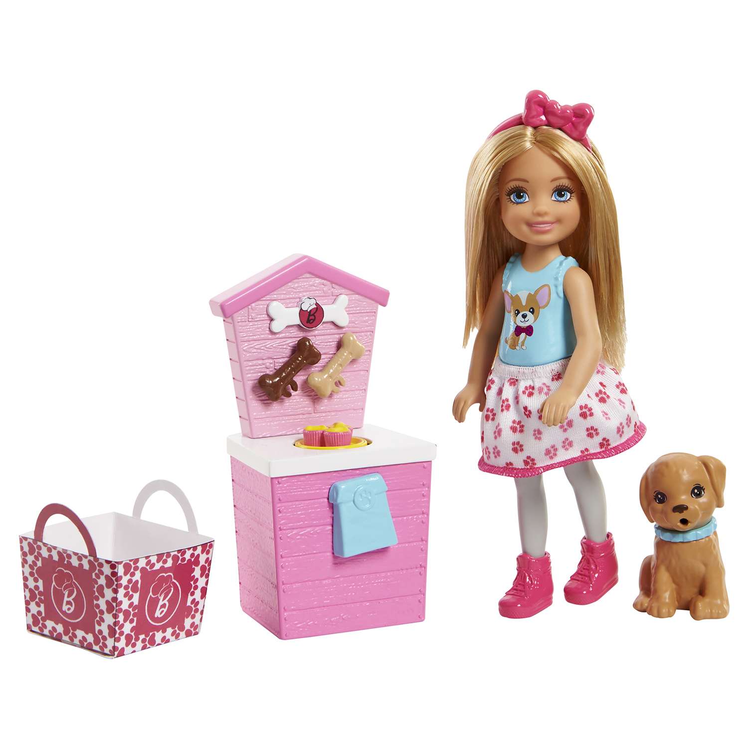 Кукла Barbie Челси и щенок Блондинка FHP67 FHP66 - фото 1