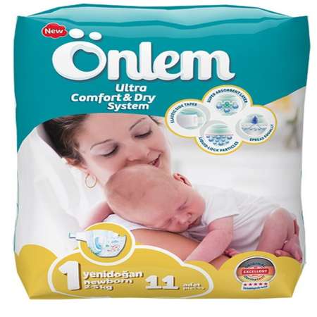 Подгузники Onlem Ultra для новорожденных 1 2-5 кг 11 шт