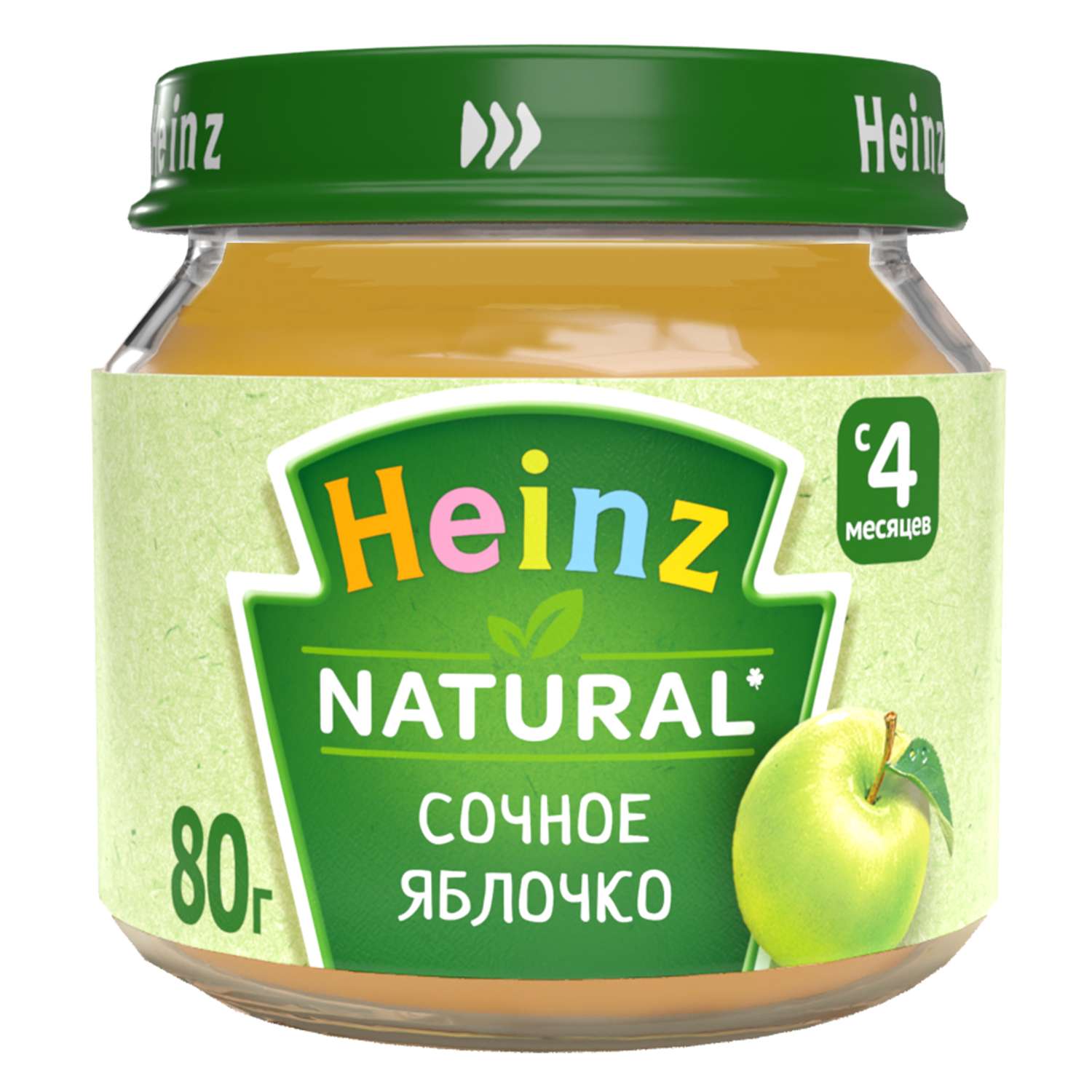 Пюре Heinz Сочное яблочко 80г с 4месяцев - фото 1