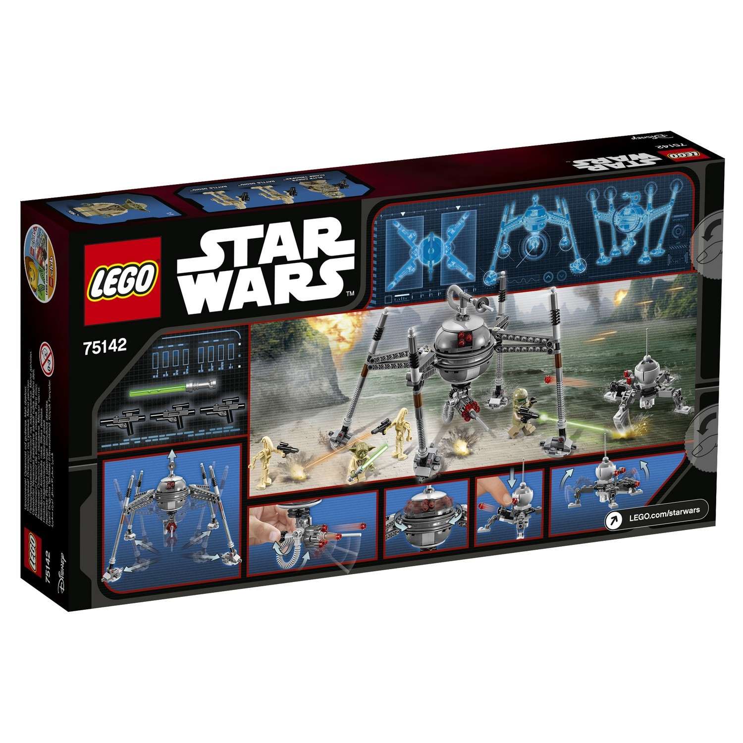 Конструктор LEGO Star Wars TM Самонаводящийся дроид-паук (Homing Spider Droid™) (75142) - фото 3